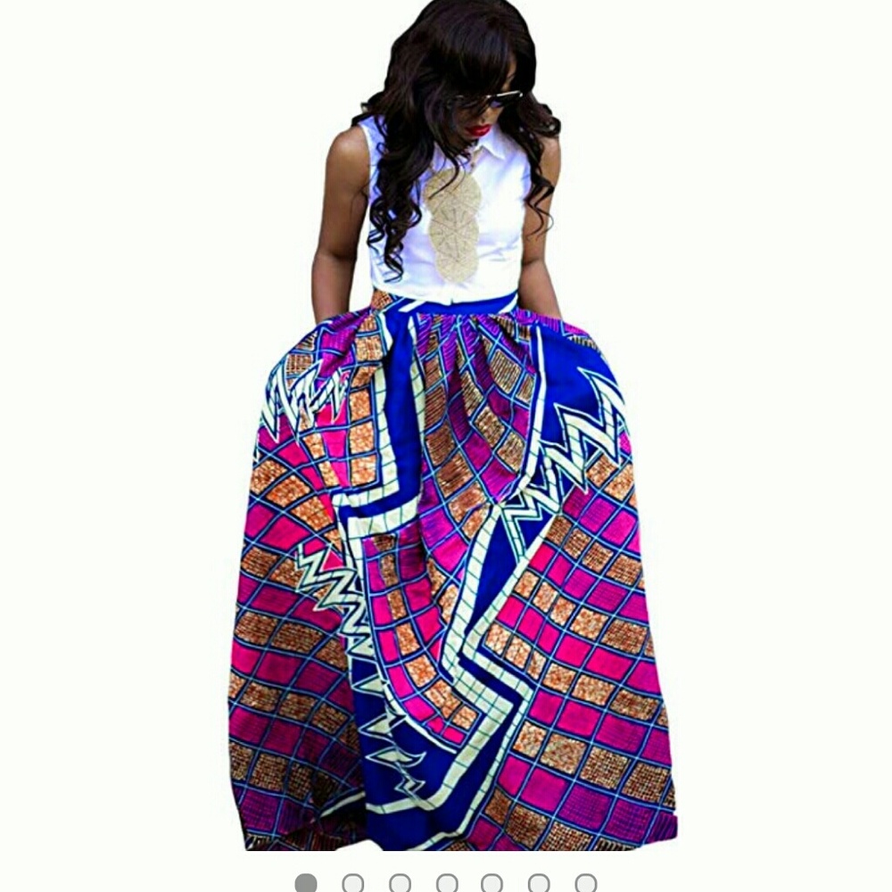 Beautiful Long Maxi Skirt sz10 w/pockets 